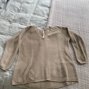 Tan lululemon cotton sweater